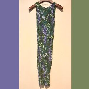 Designer Dress by Horacio in Acapulco, Hawaiian Style, Vintage 1990s Sleeveless